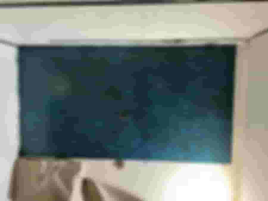 Vägg målad med Epodex "metallic effect", oväntat bra resultat